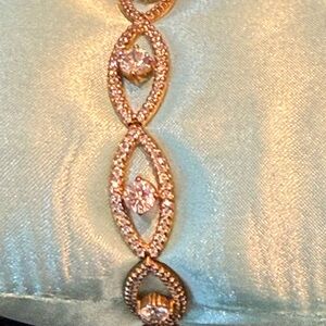 CZ diamond line bracelet